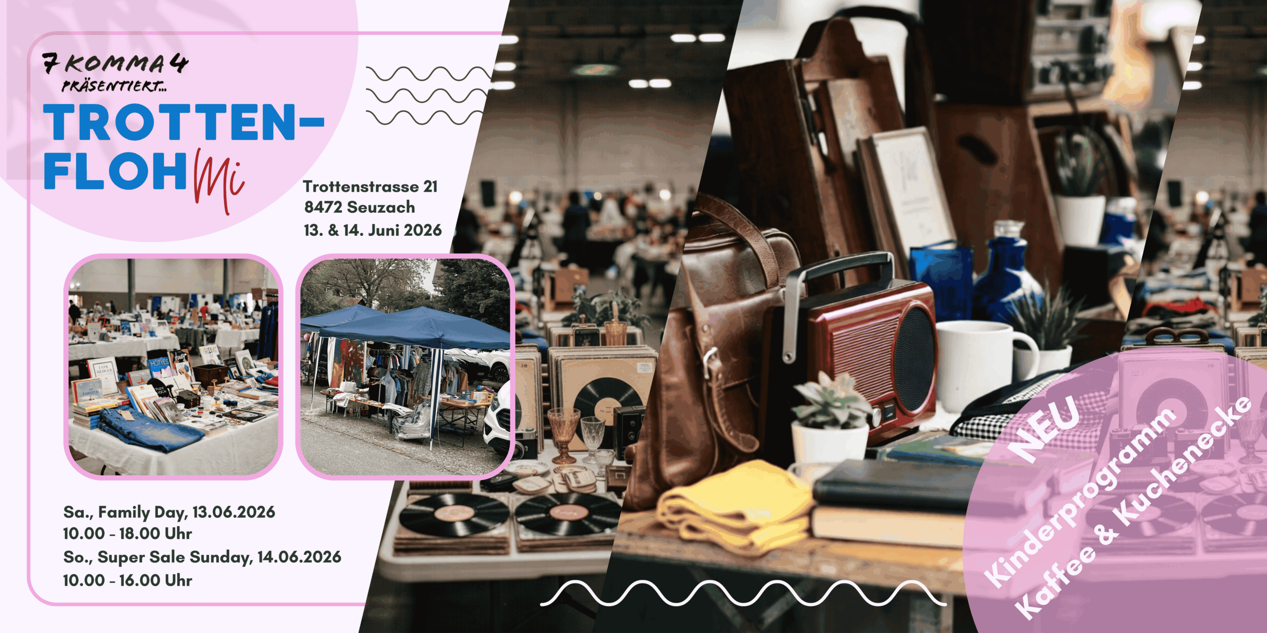Trottenflohmi 2026 Banner Online